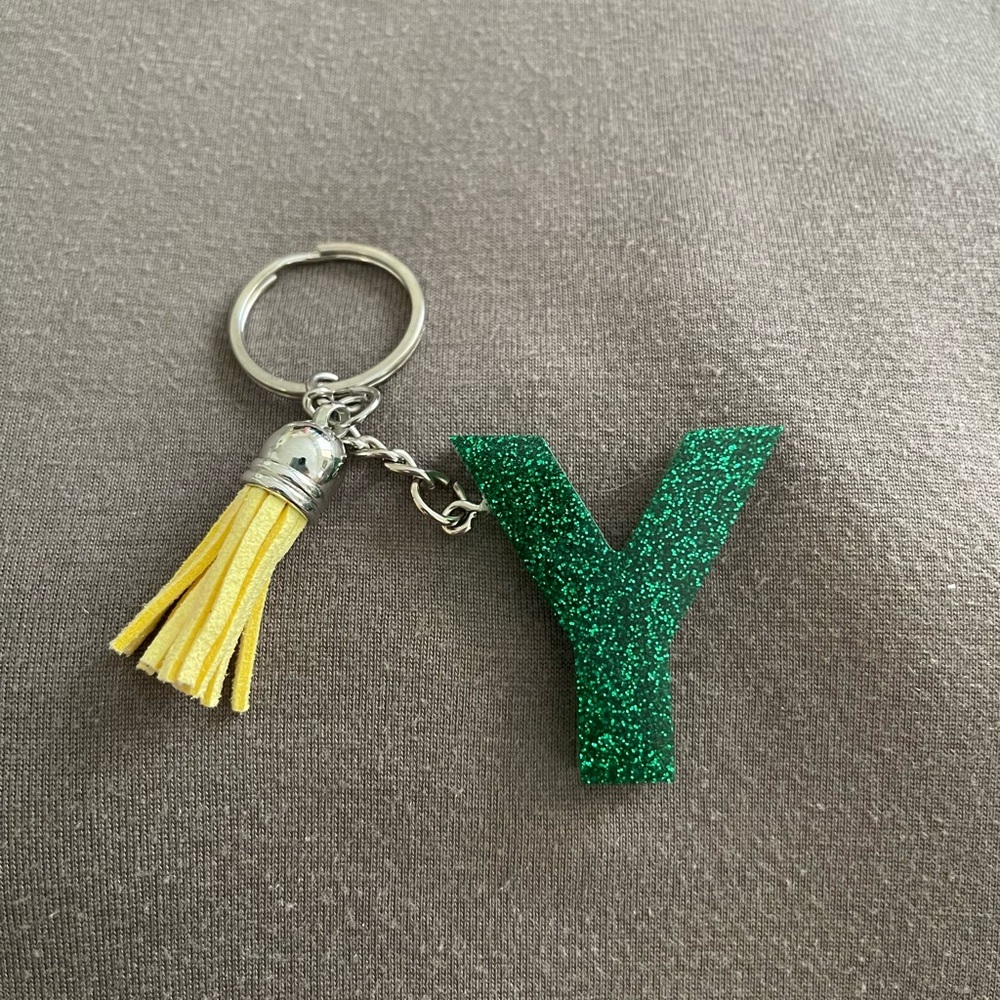 Handmade Letter "Y" Keychain